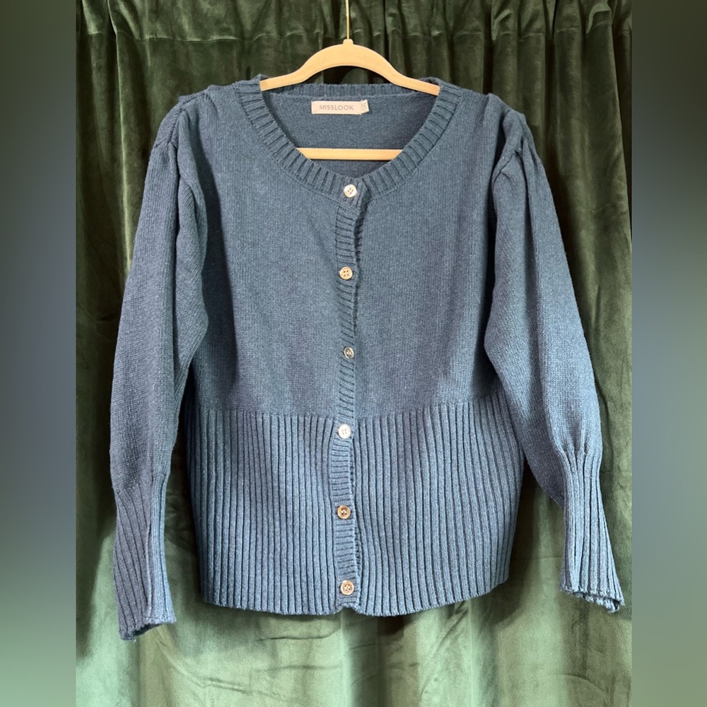 Misslook Button-Down Knit Cardigan